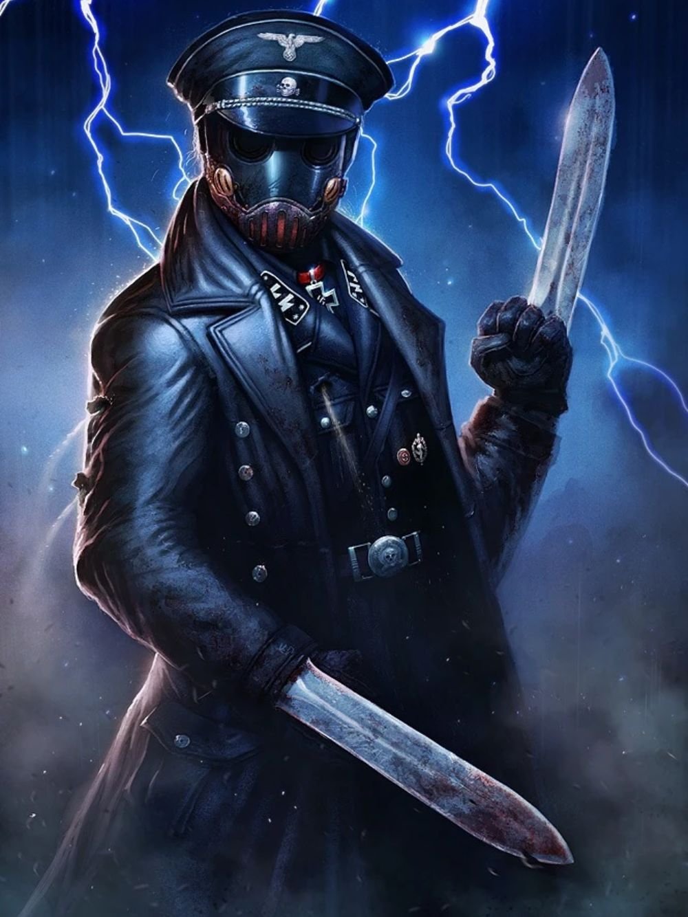 Hellboy Karl Ruprecht Kroenen Black Long Leather Coat Hellboy Karl Ruprecht Kroenen Black Long Leather Coat