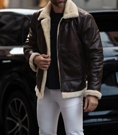 Henry Sheepskin Shearling Aviator Jacket