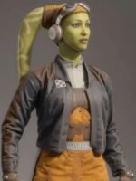 Hera Syndulla Star Wars Squadrons Leather Brown Jacket