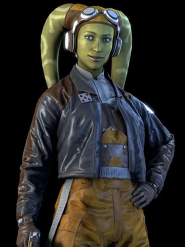 Hera Syndulla Star Wars Squadrons Leather Brown Jacket