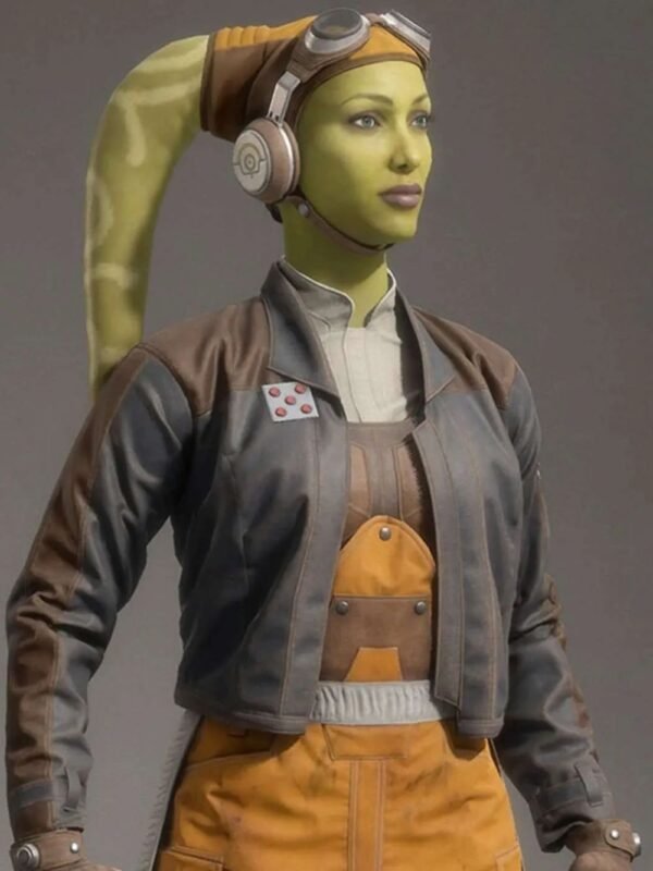 Hera Syndulla Star Wars Squadrons Leather Brown Jacket