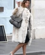 House Of Gucci Sophia Loren White Long Fur Coat