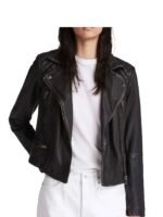 Hypnotic 2023 Alice Braga Black Leather Jacket