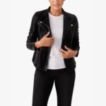 I Care a Lot Fran Black Biker Leather Jacket