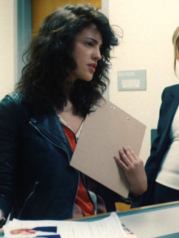 I Care a Lot Fran Black Biker Leather Jacket