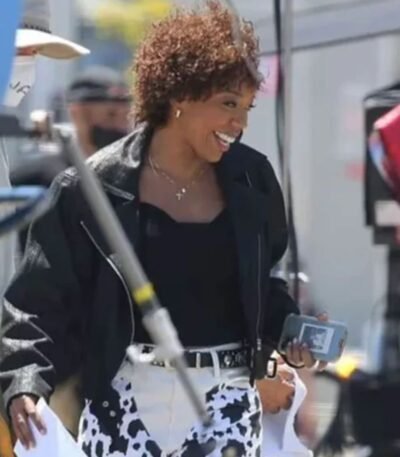 I Wanna Dance With Somebody Naomi Ackie Biker Jacket