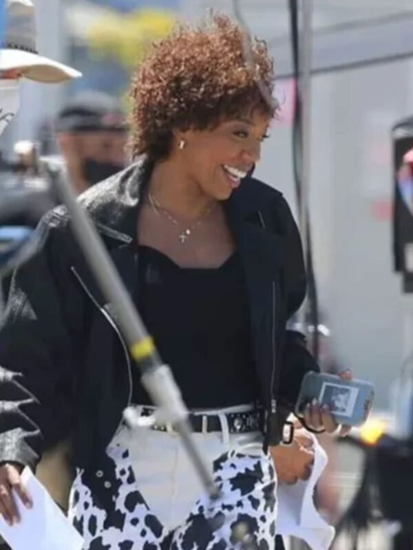 I Wanna Dance With Somebody Naomi Ackie Biker Jacket