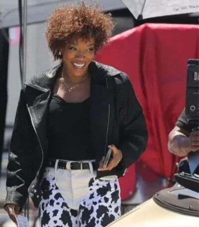 I Wanna Dance With Somebody Naomi Ackie Biker Jacket