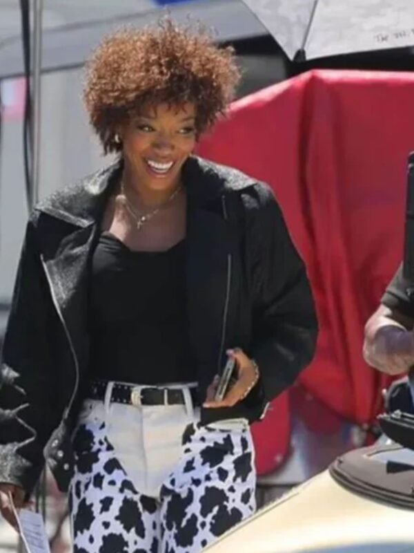 I Wanna Dance With Somebody Naomi Ackie Biker Jacket
