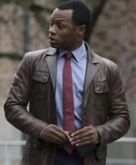 IZombie Malcolm Goodwin Brown Leather Jacket