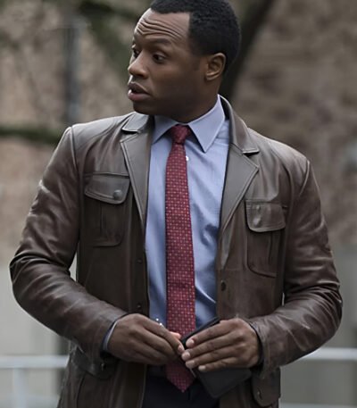 IZombie Malcolm Goodwin Brown Leather Jacket