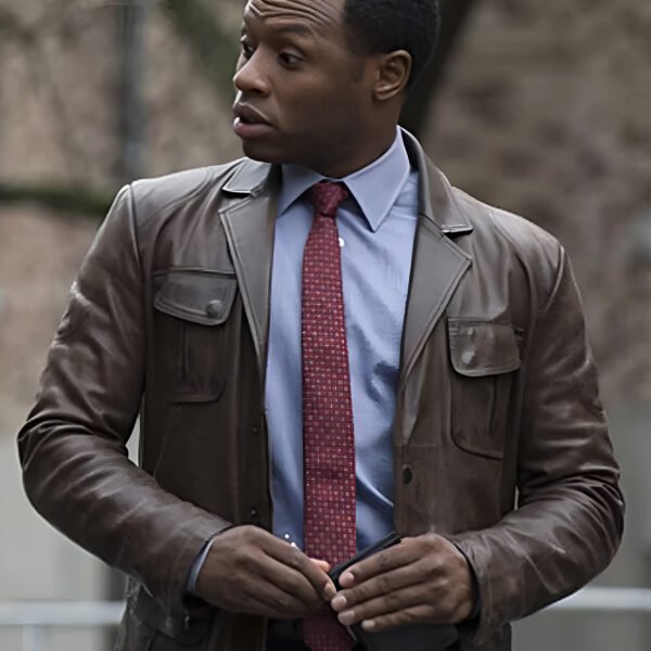 IZombie Malcolm Goodwin Brown Leather Jacket