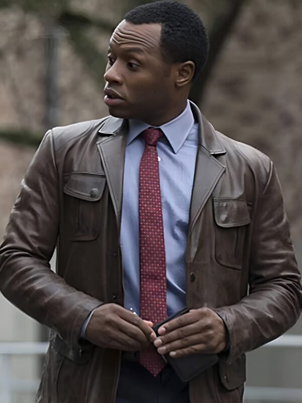 IZombie Malcolm Goodwin Brown Leather Jacket