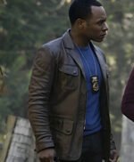 IZombie Malcolm Goodwin Brown Leather Jacket