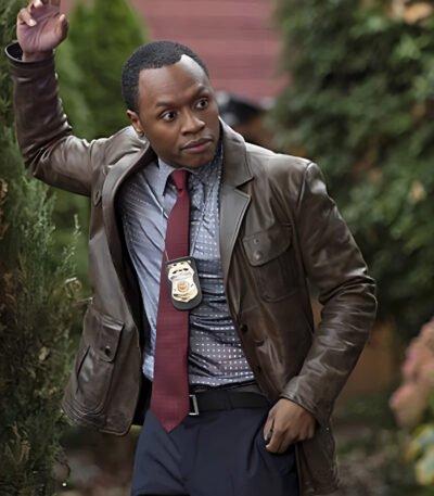 IZombie Malcolm Goodwin Brown Leather Jacket