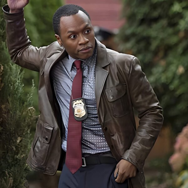 IZombie Malcolm Goodwin Brown Leather Jacket