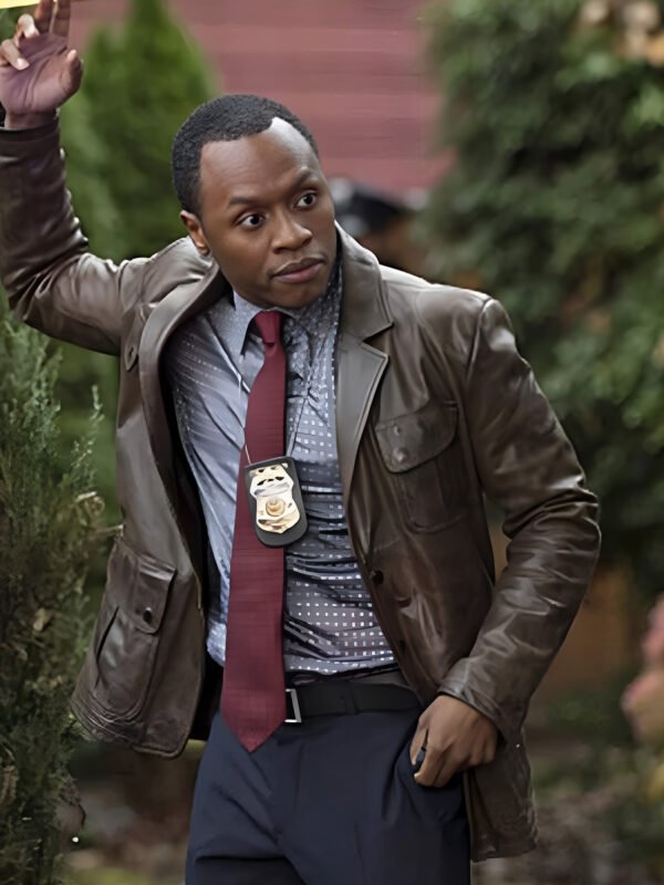 IZombie Malcolm Goodwin Brown Leather Jacket