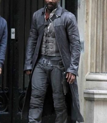 Idris Elba The Dark Tower Long Leather Coat