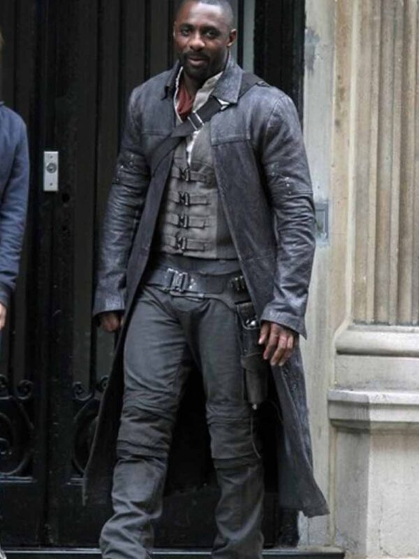 Idris Elba The Dark Tower Long Leather Coat