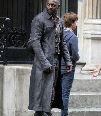 Idris Elba The Dark Tower Long Leather Coat