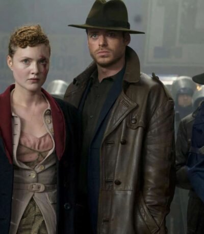 Ikaris The Eternals Brown Leather Car Coat