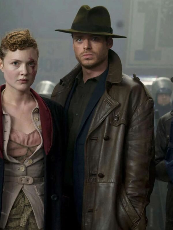 Ikaris The Eternals Brown Leather Car Coat