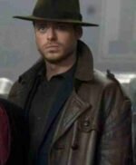 Ikaris The Eternals Brown Leather Car Coat