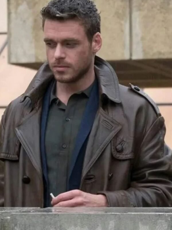Ikaris The Eternals Brown Leather Car Coat