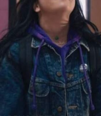 Iman Vellani Ms. Marvel Blue Denim Jacket