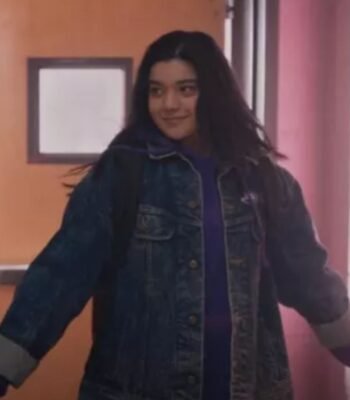 Iman Vellani Ms. Marvel Blue Denim Jacket