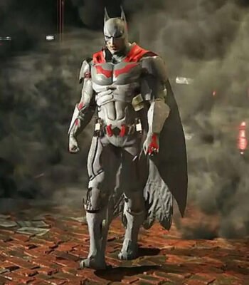 Injustice 2 Batman Grey Leather Jacket