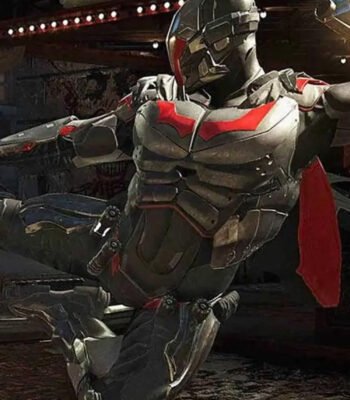 Injustice 2 Batman Grey Leather Jacket