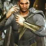 Injustice 2 Black Adam Grey Leather Jacket