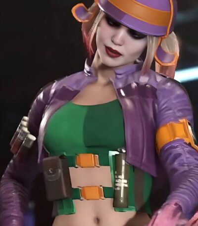 Injustice 2 Harley Quinn Purple Costume Jacket