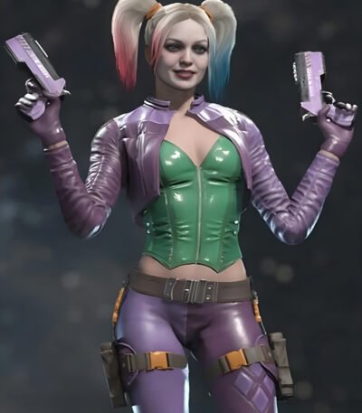 Injustice 2 Harley Quinn Purple Costume Jacket
