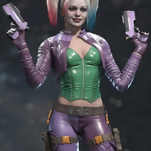 Injustice 2 Harley Quinn Purple Costume Jacket