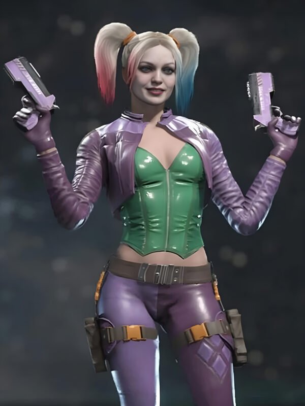 Injustice 2 Harley Quinn Purple Costume Jacket