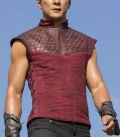 Into the Badlands Sunny Red Leather Vest