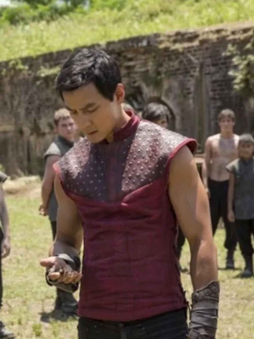 Into the Badlands Sunny Red Leather Vest Into the Badlands Sunny Red Leather Vest