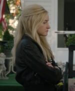 Inventing Anna Delvey Black Cropped Leather Jacket