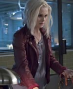 Izombie S03 Rose McIver Maroon Leather Jacket