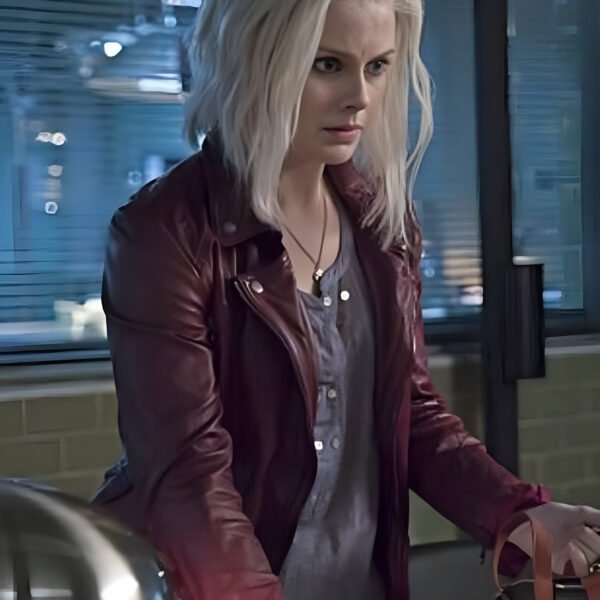 Izombie S03 Rose McIver Maroon Leather Jacket