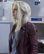 Izombie S03 Rose McIver Maroon Leather Jacket