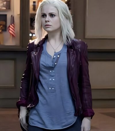 Izombie S03 Rose McIver Maroon Leather Jacket