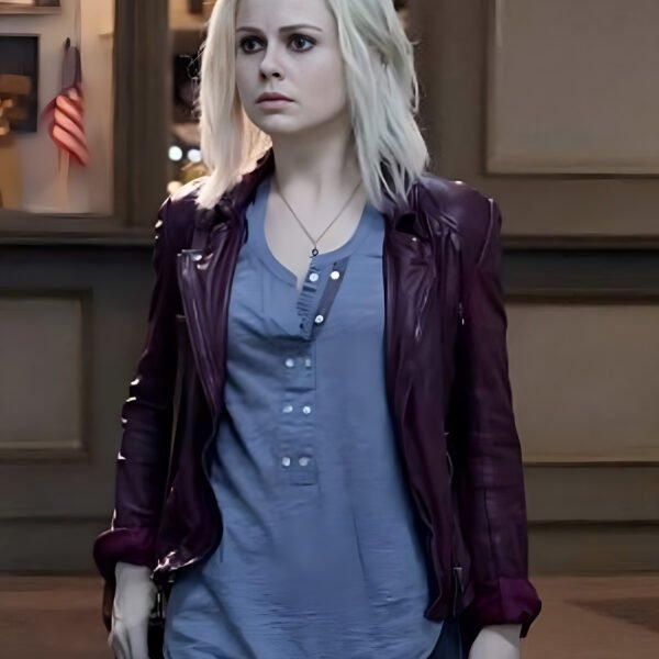 Izombie S03 Rose McIver Maroon Leather Jacket