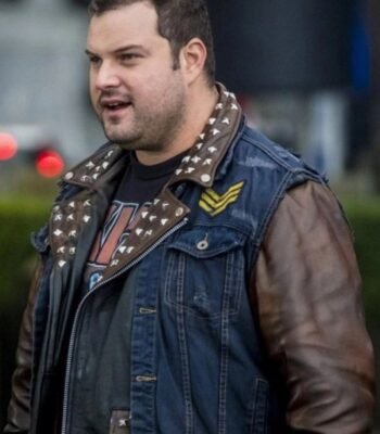 Jaco Birch The Flash Leather Jacket with Denim Vest