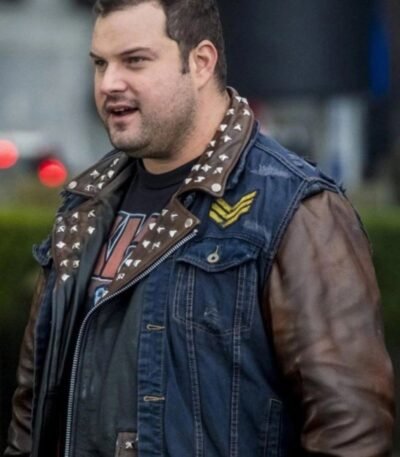 Jaco Birch The Flash Leather Jacket with Denim Vest