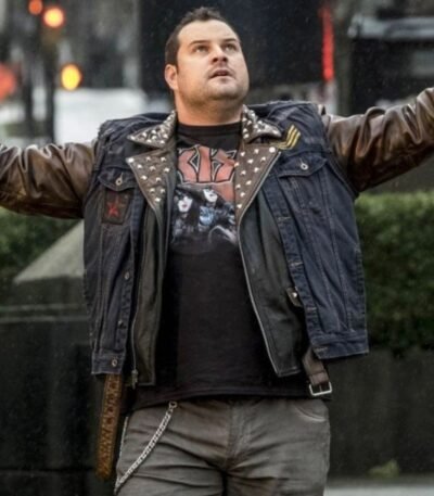 Jaco Birch The Flash Leather Jacket with Denim Vest