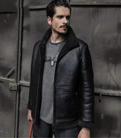 Jacob SF Shearling Fur Bomber Jacket