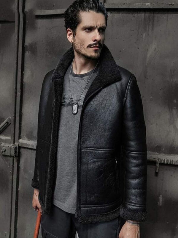Jacob SF Shearling Fur Bomber Jacket